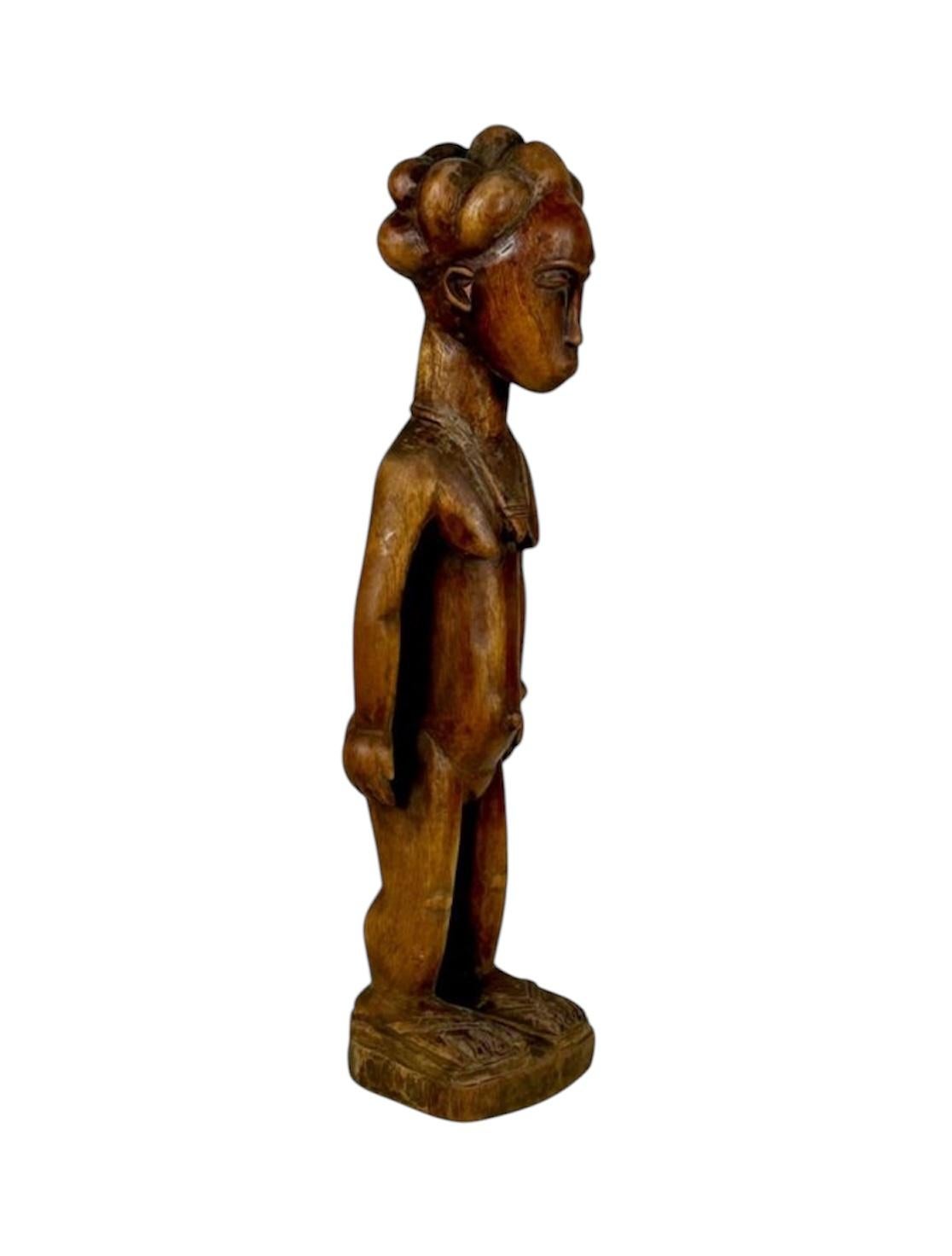 Figura tribal africana Baule In Good Condition For Sale In VALÈNCIA, ES