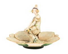 Figural Art Nouveau Dish