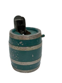 Figural Beer Barrel Figural w/ Semi Automatic Table Lighter by Baier / Gesch