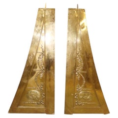 Figural Bronze Over the Door Valance