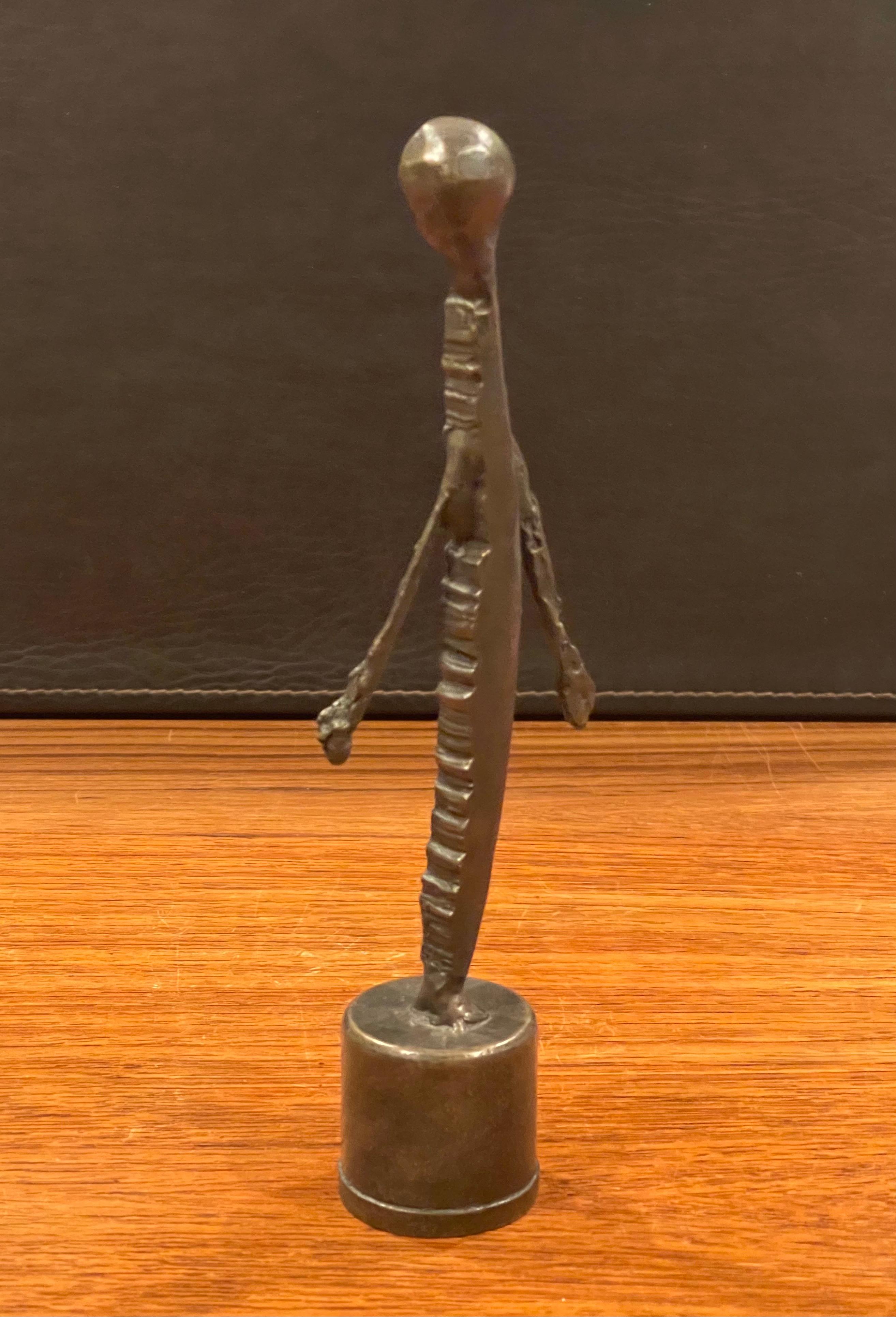 American Figural Bronze Sculpture by Marilyn Kuksht For Sale