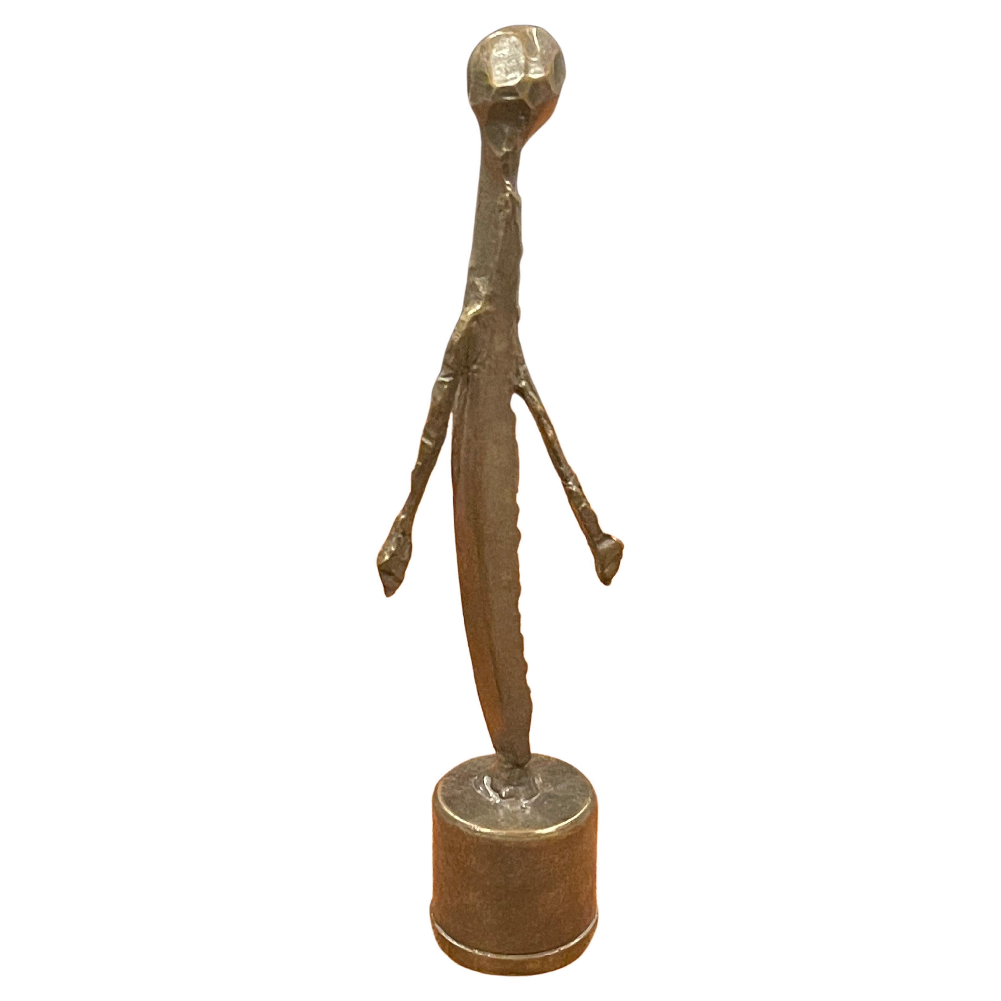 Figural Bronze Sculpture by Marilyn Kuksht For Sale
