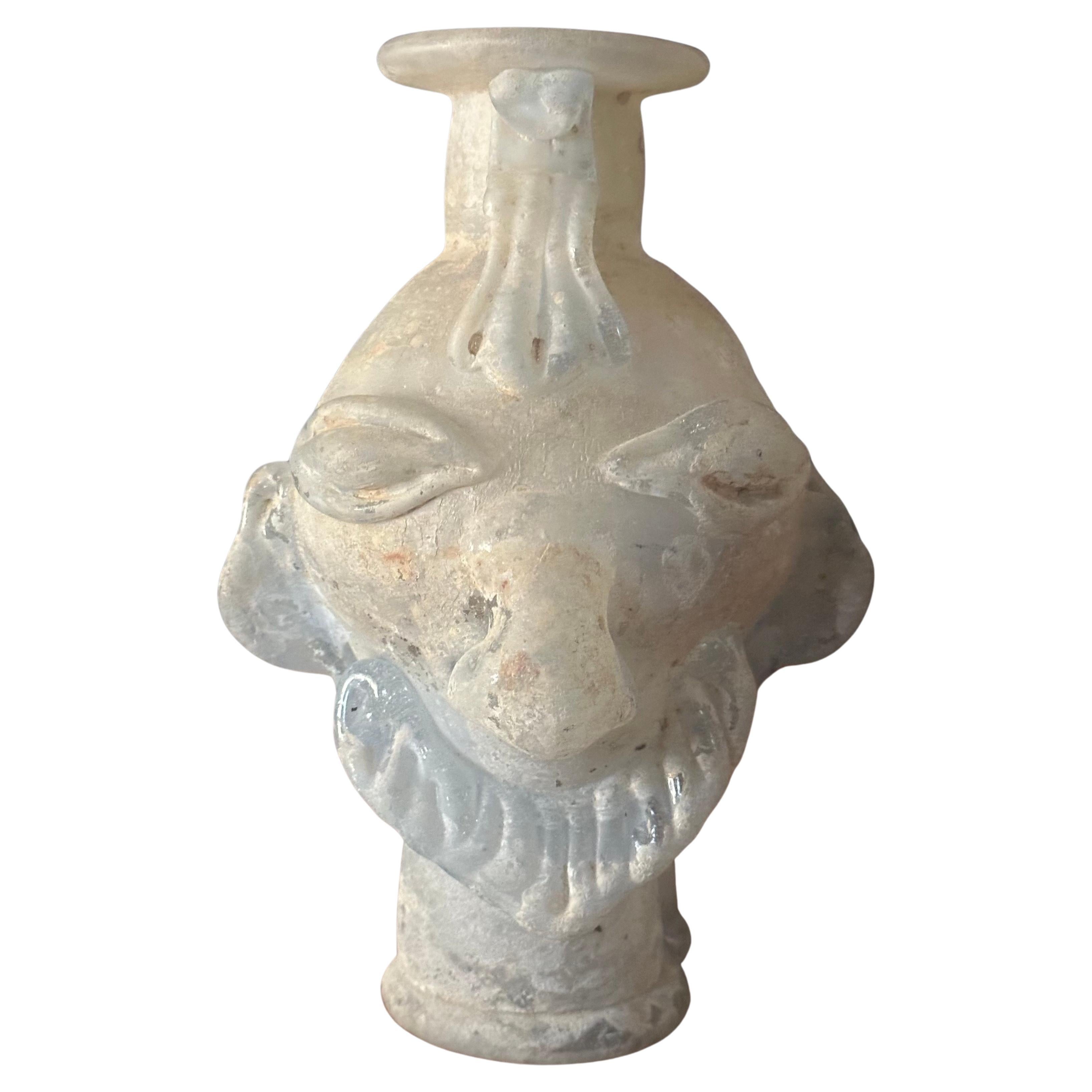 Figural Brutalist Art Glass Vase For Sale 5