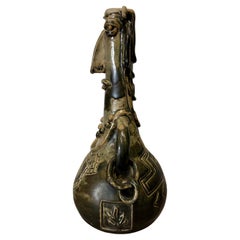 Figurale brutalistische Vase aus Steinzeug im Stil von Picasso