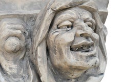 Figural Clay Corbel