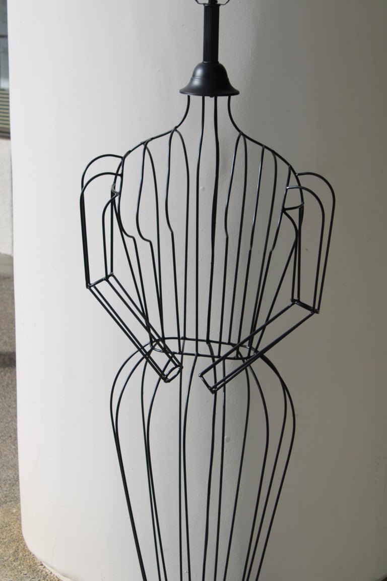 Figural Dress Form Lamp Attributed to John Risley For Sale at 1stDibs