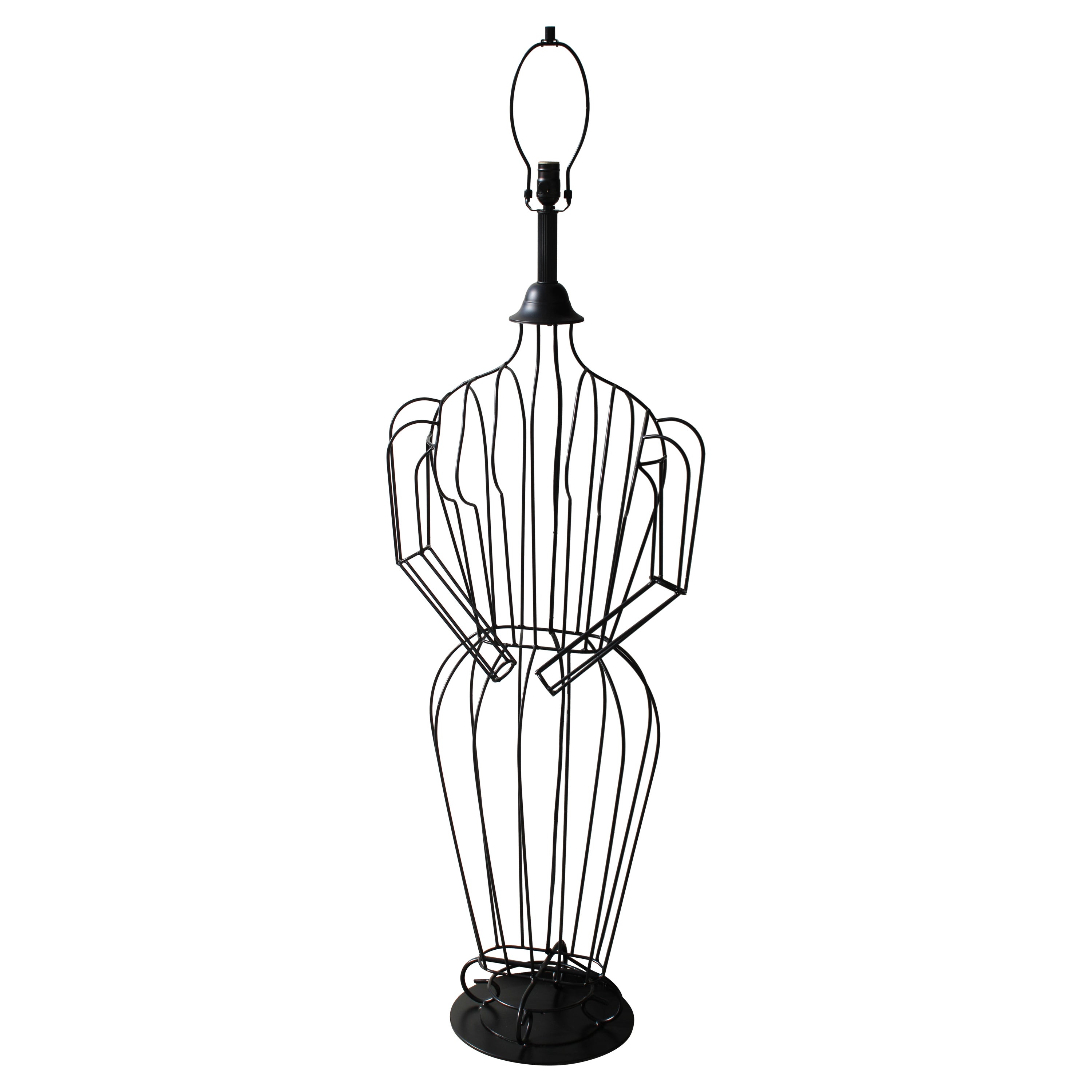 Figurale Lampe in Kleiderform, John Risley zugeschrieben im Angebot