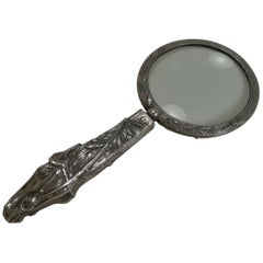 Figural Equestrian Magnifying Glass, circa 1900