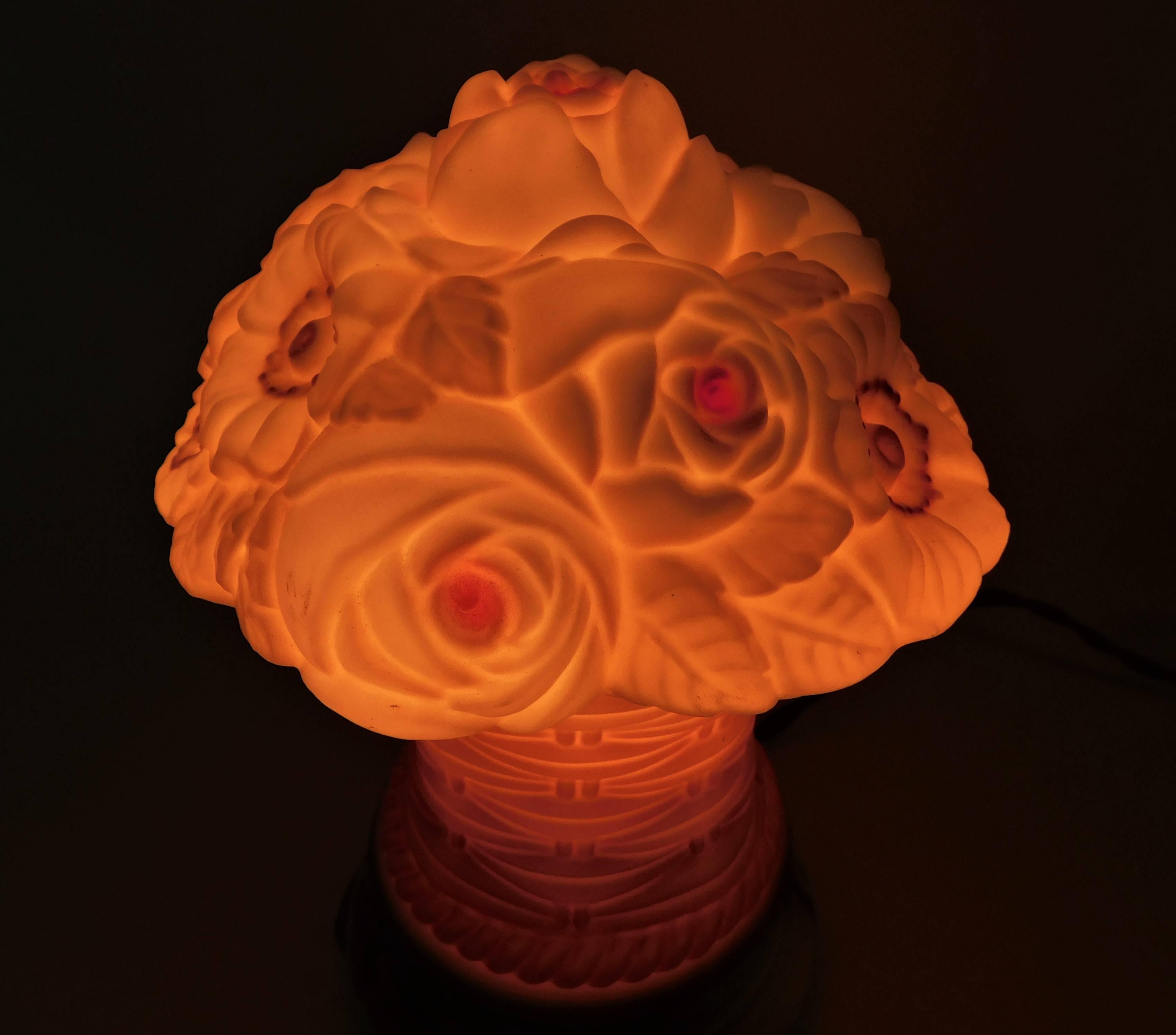 20ième siècle Lampe de table Art déco tchèque en vente