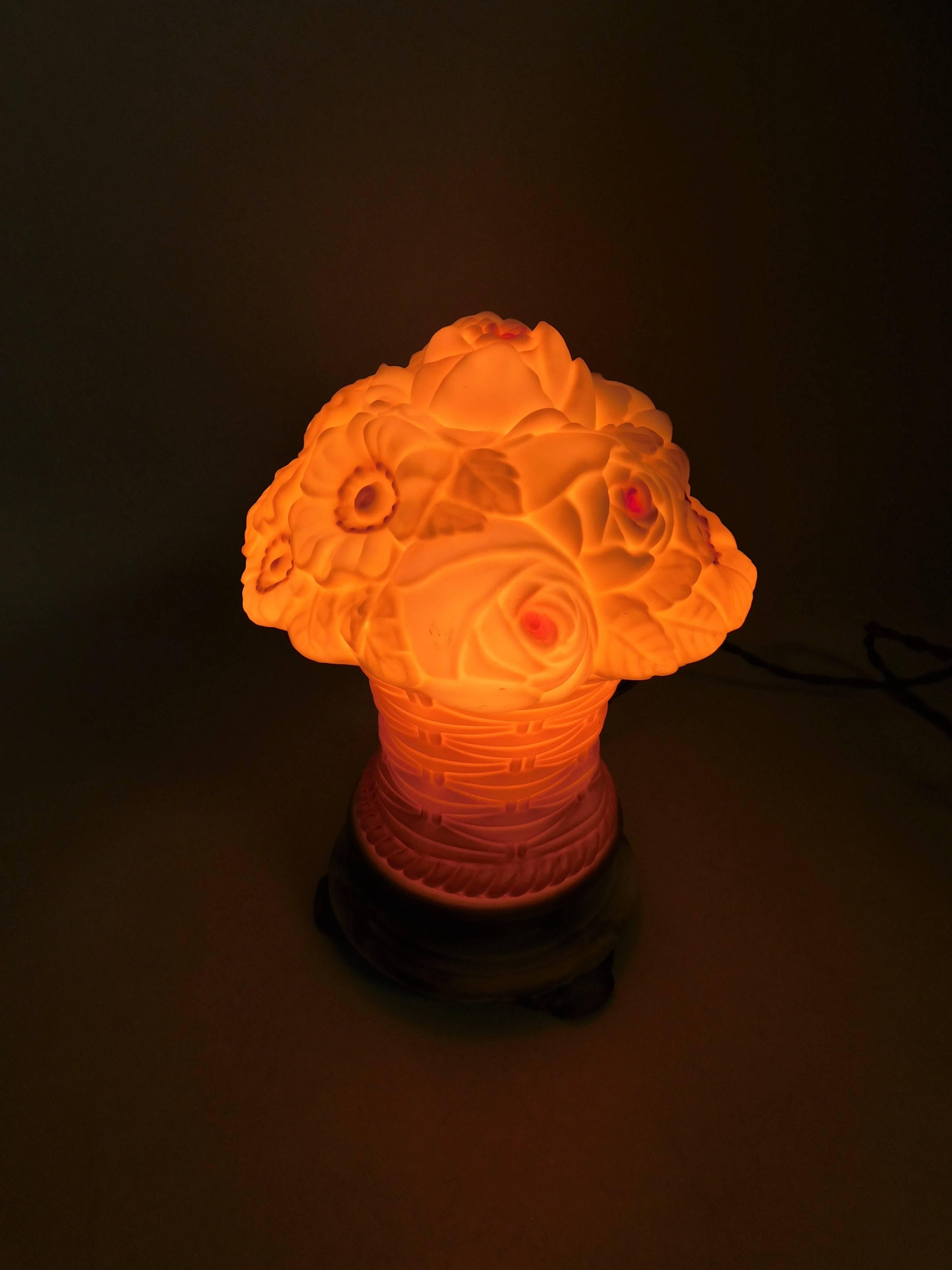 Lampe de table Art déco tchèque en vente 1