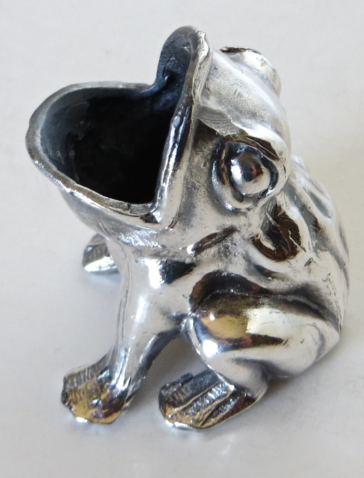 American Figural Frog Toothpick Holder, circa 1900