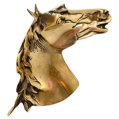 Antique Figural Horse Business Card Tray Catchall Brass Bronze, Vienna, Austria, 1910s