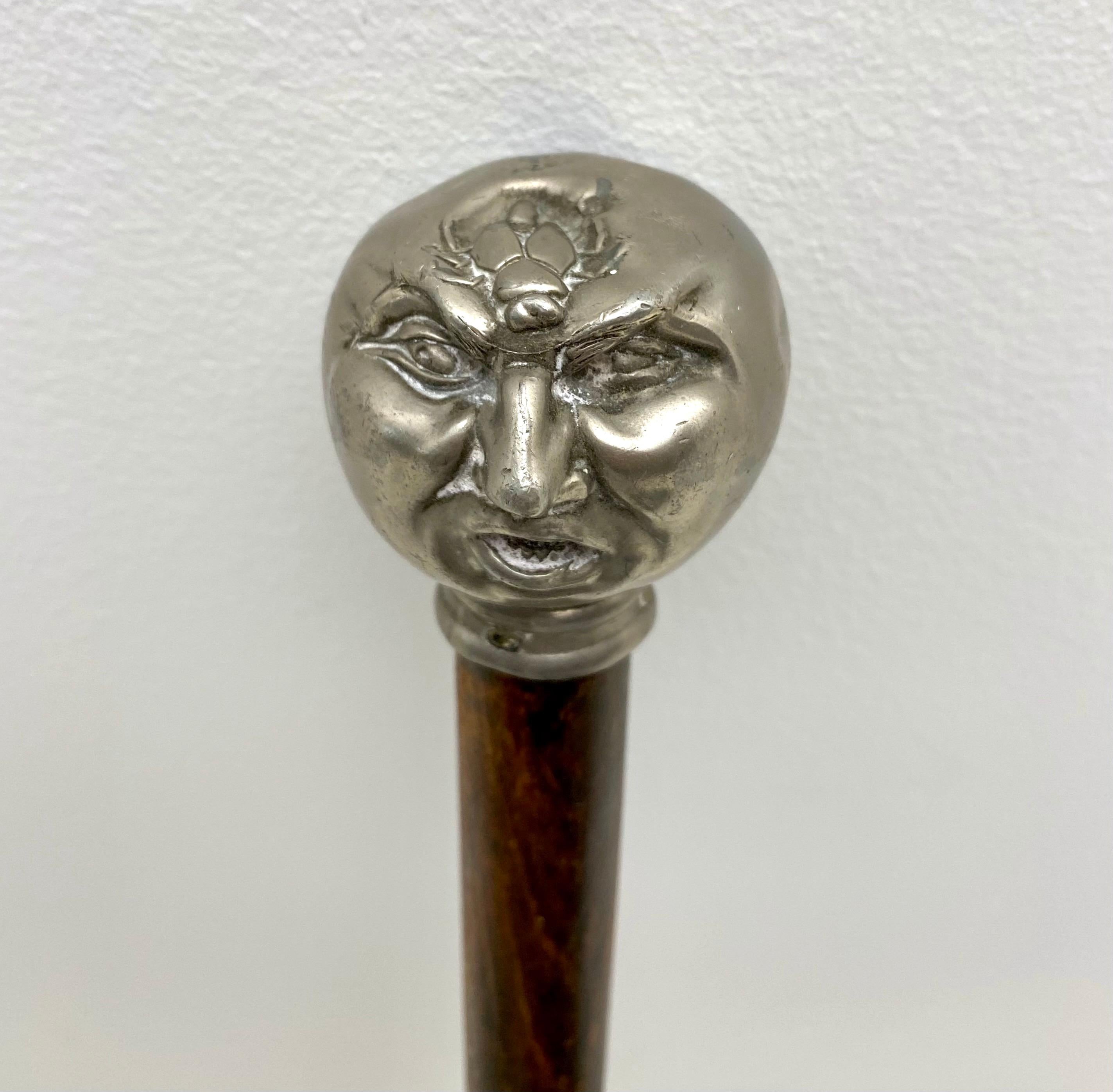 Figural Letter Opener with Fly on Man's Head In Good Condition For Sale In New York, NY