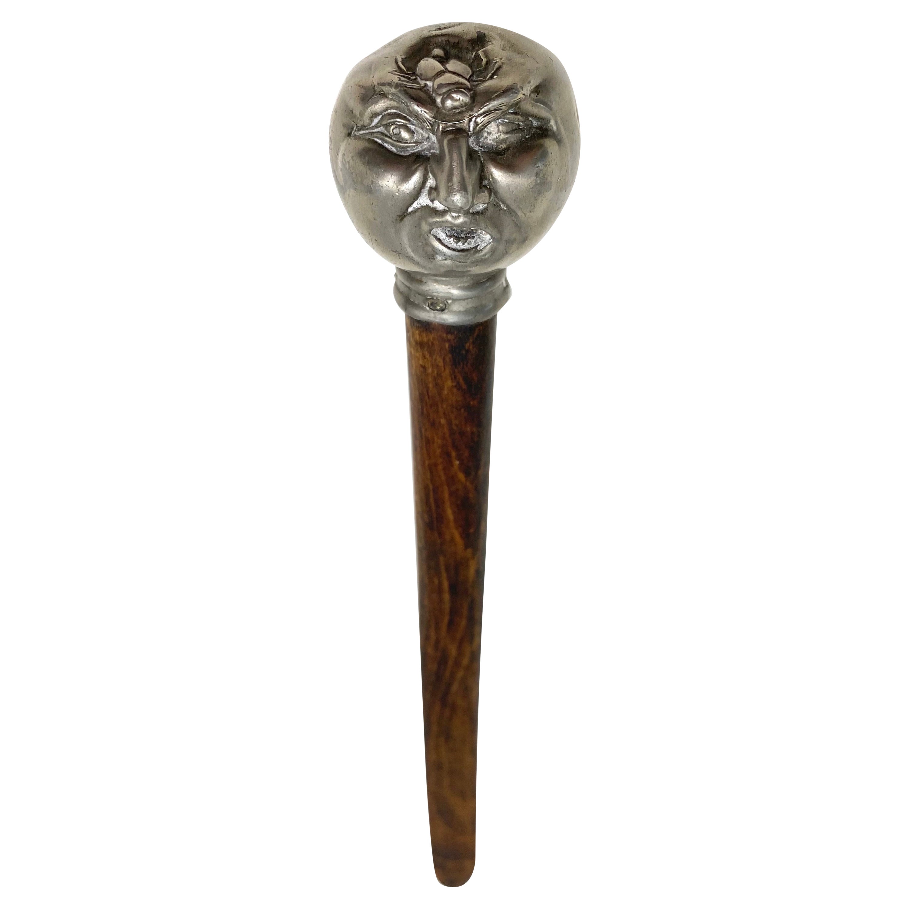 Figural Letter Opener with Fly on Man's Head For Sale