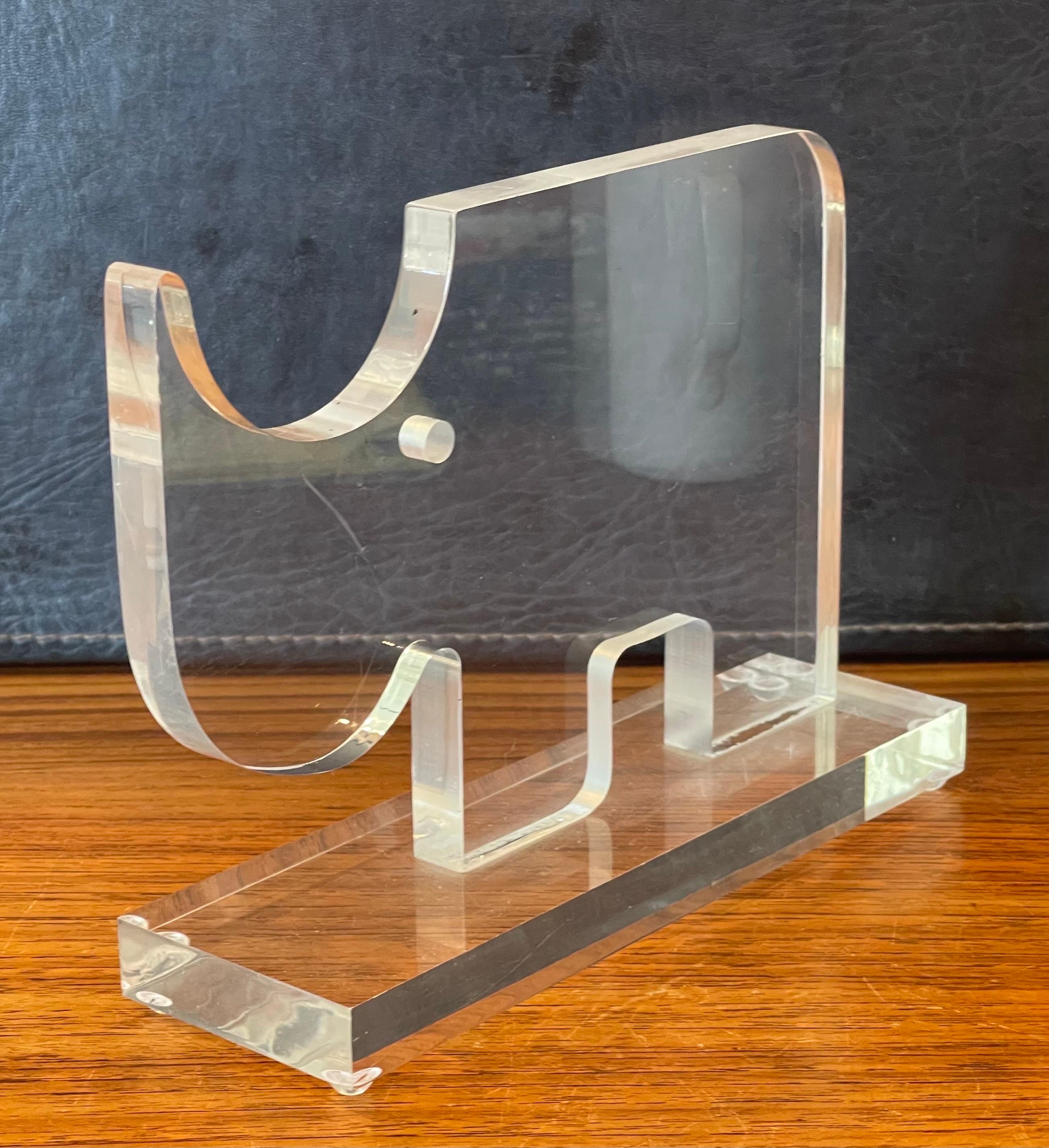 Ippopotamo figurato in lucite su base di Guzzini in vendita 2