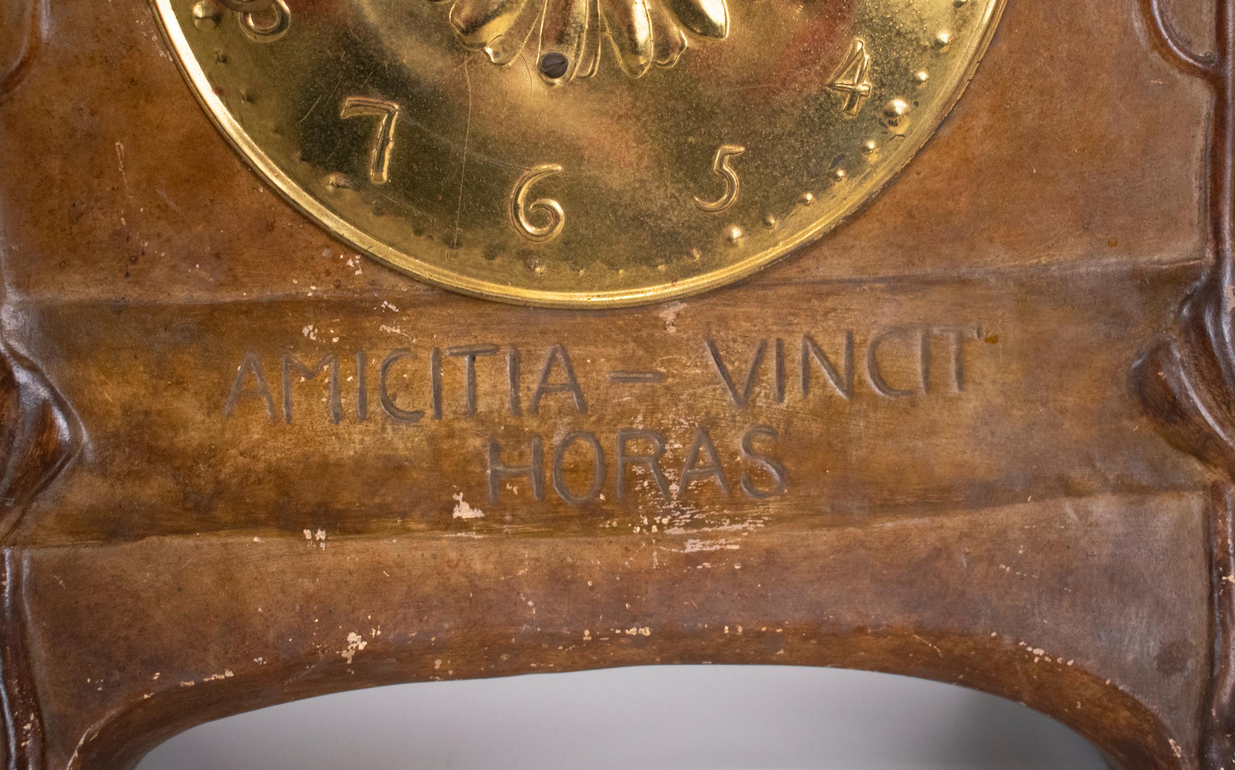 20th Century Figural Mantel Clock by Goldscheider, 1890's