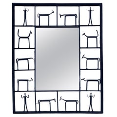 Figural Mirror Attributed to Frederick Weinberg