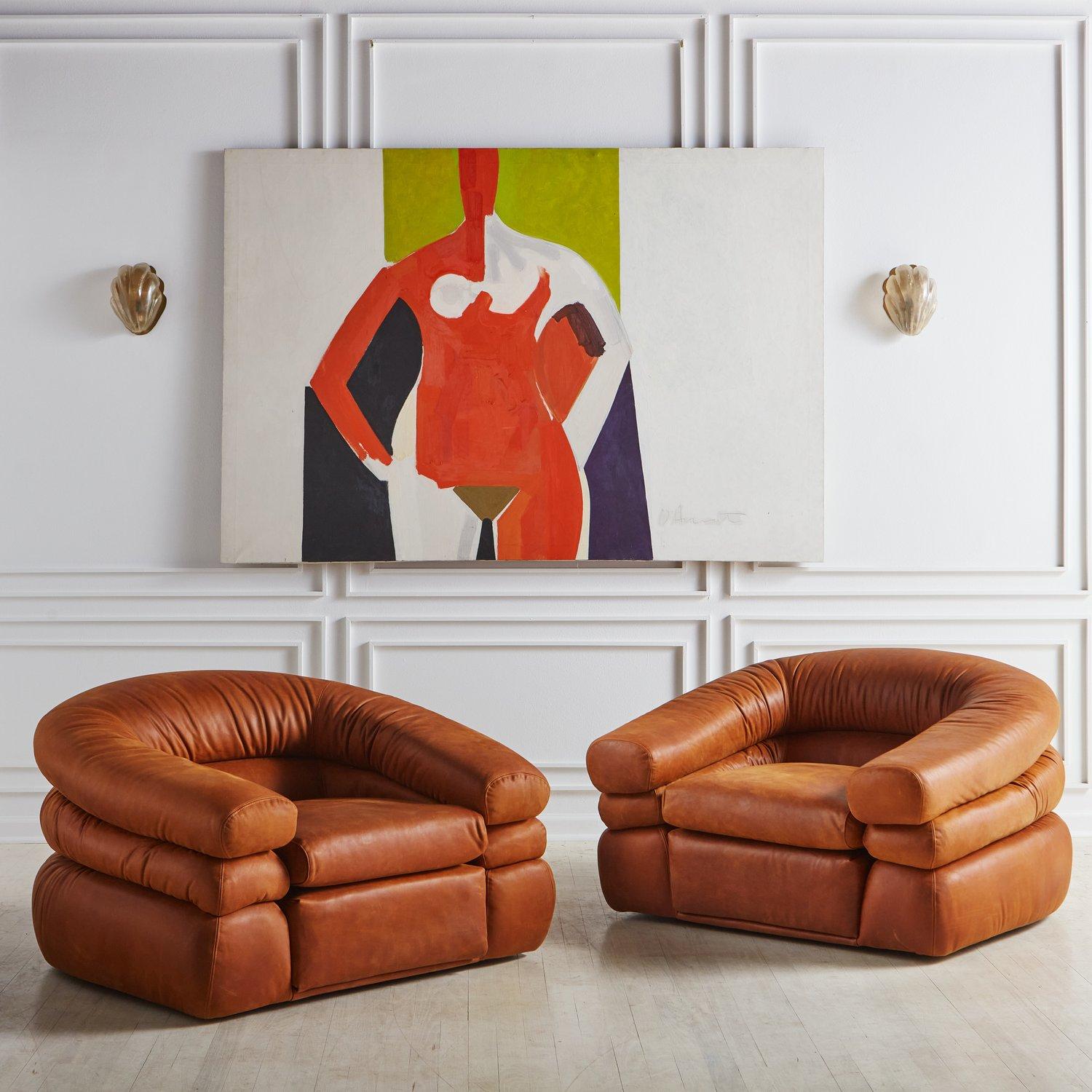 American Figural Modern Painting on Canvas by George D'Amato
