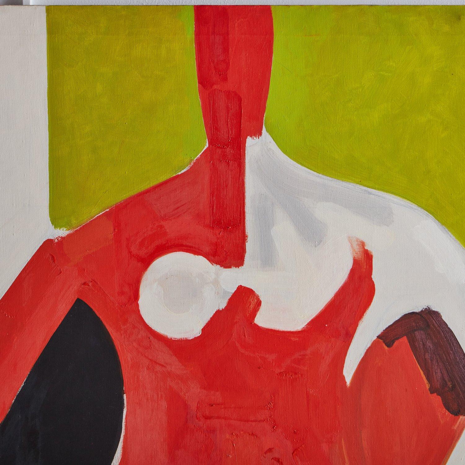 Figural Modern Painting on Canvas by George D'Amato, 1990s For Sale 3