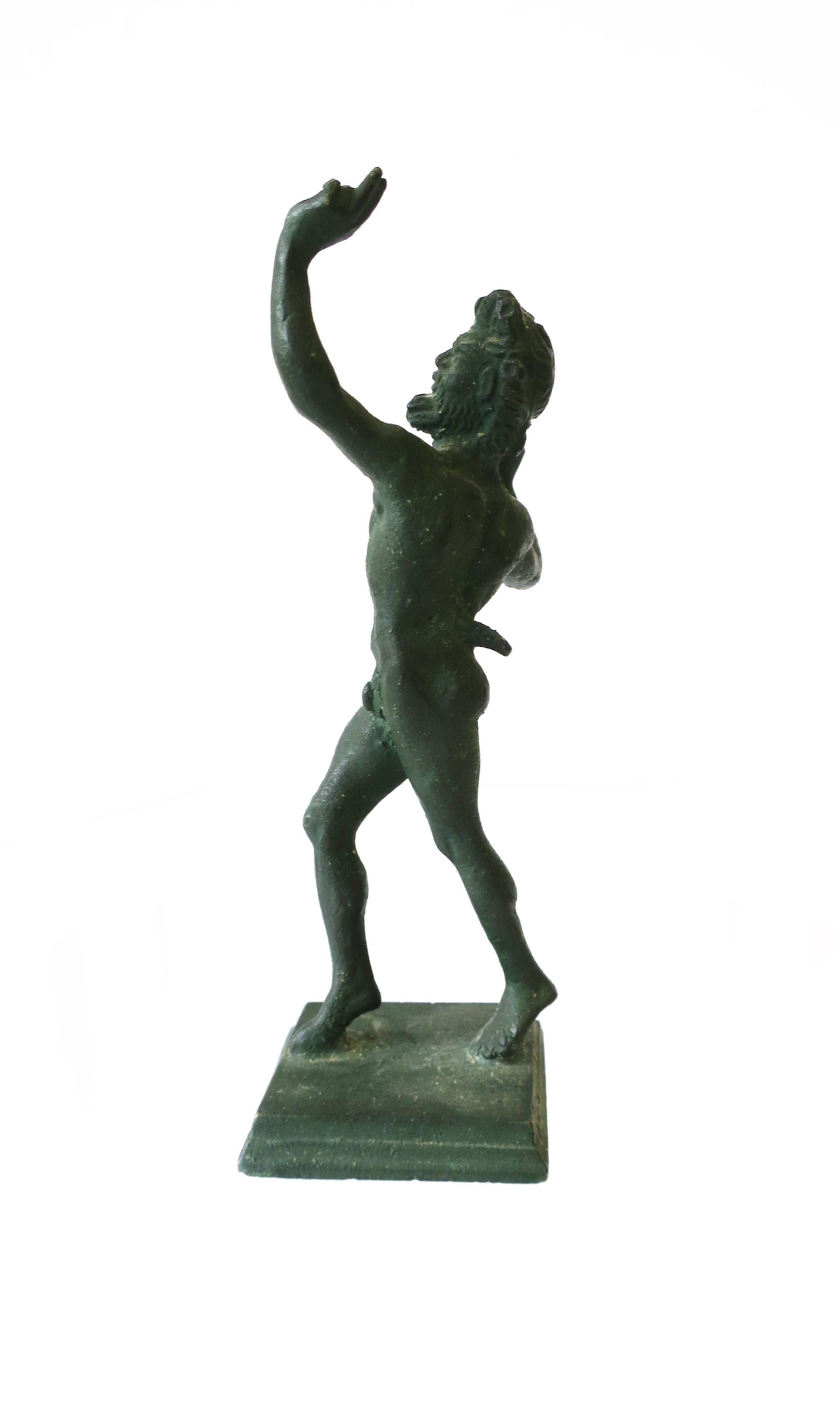 20th Century Bronze Figural Nude Greek Wine God Bacchus Sculpture Statue For Sale