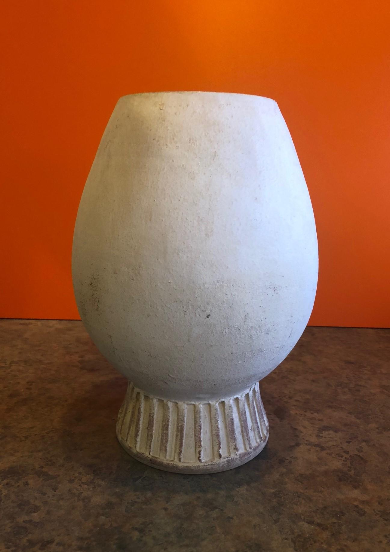 20th Century Figural Pottery Vase in the Style of Pablo Picasso