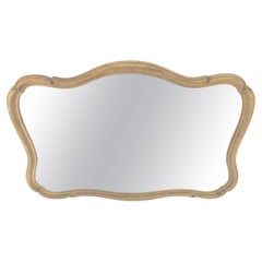 Specchio da parete figurativo in stile Mid Century Modern, menta