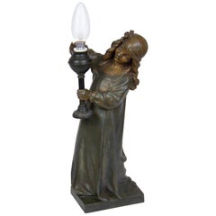 Figural Table Lamp, A.J.Scotte, France