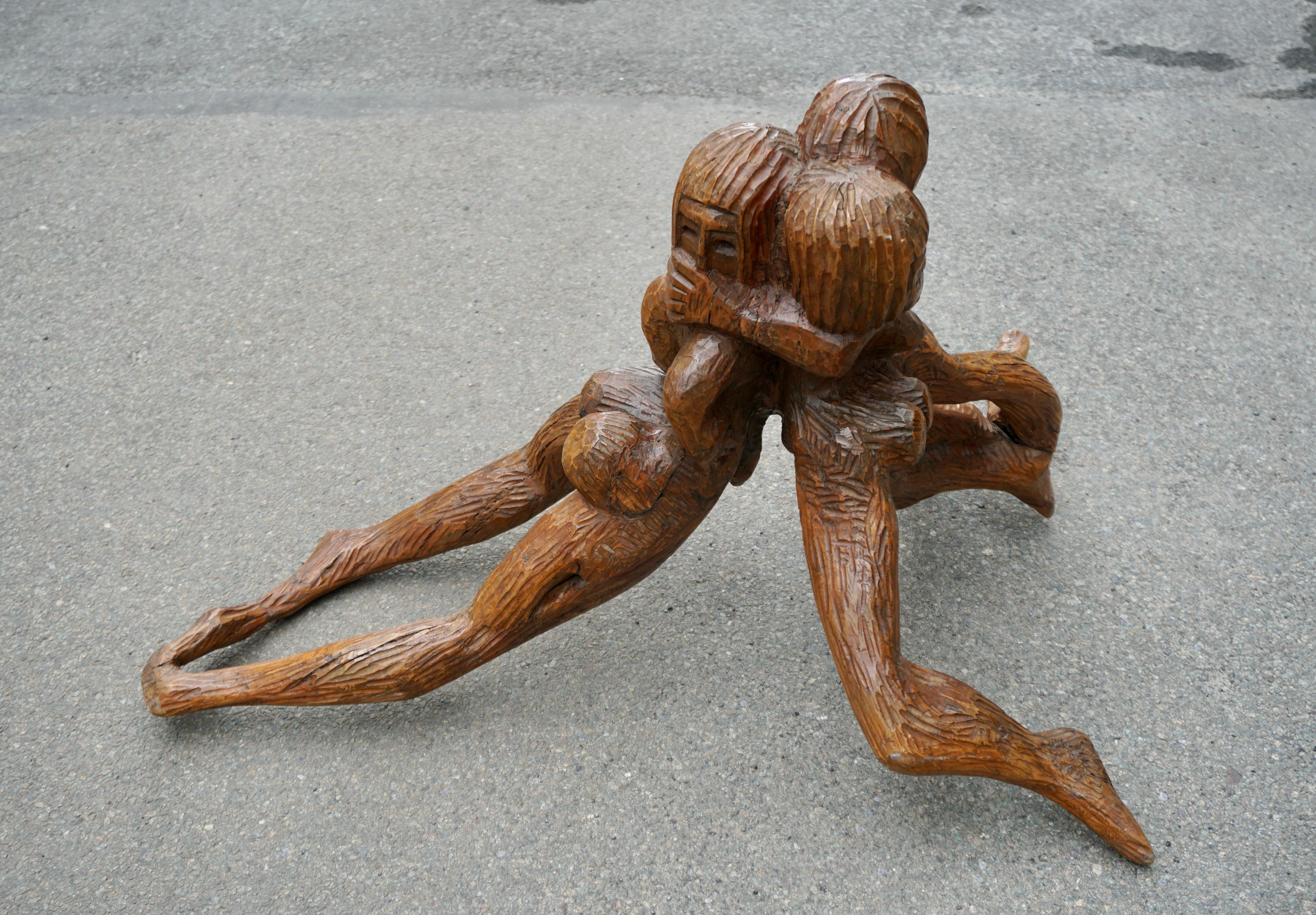 Italiano Scultura figurativa in legno di Luigi Conti in vendita