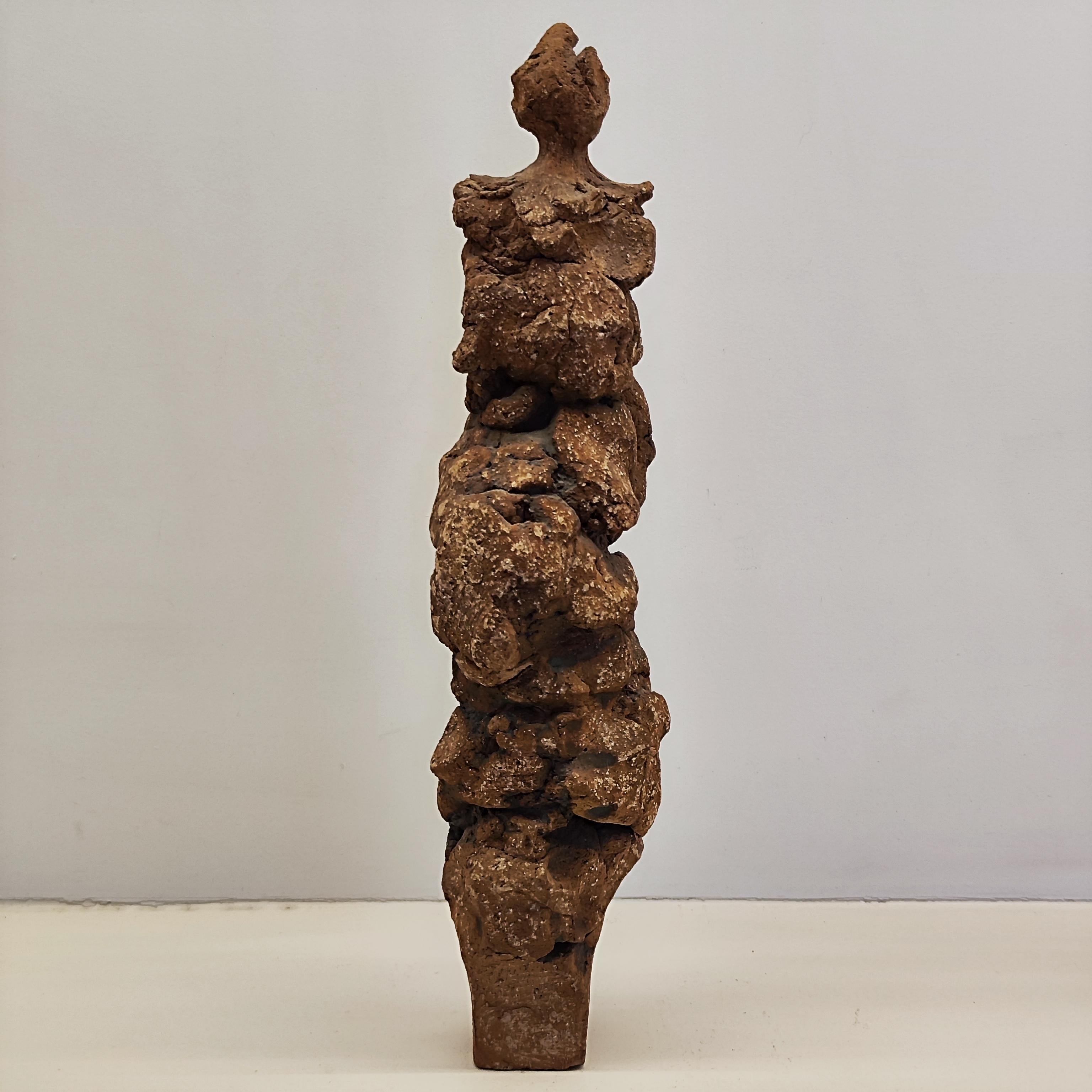 Sculture figurative in argilla a 2 camote nello stile di Jean Dubuffet, Francia anni '50 in vendita 2