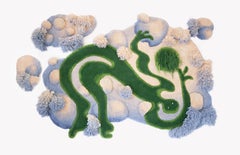 Figurative 3D Wool Tapestry by Alfhild Külper
