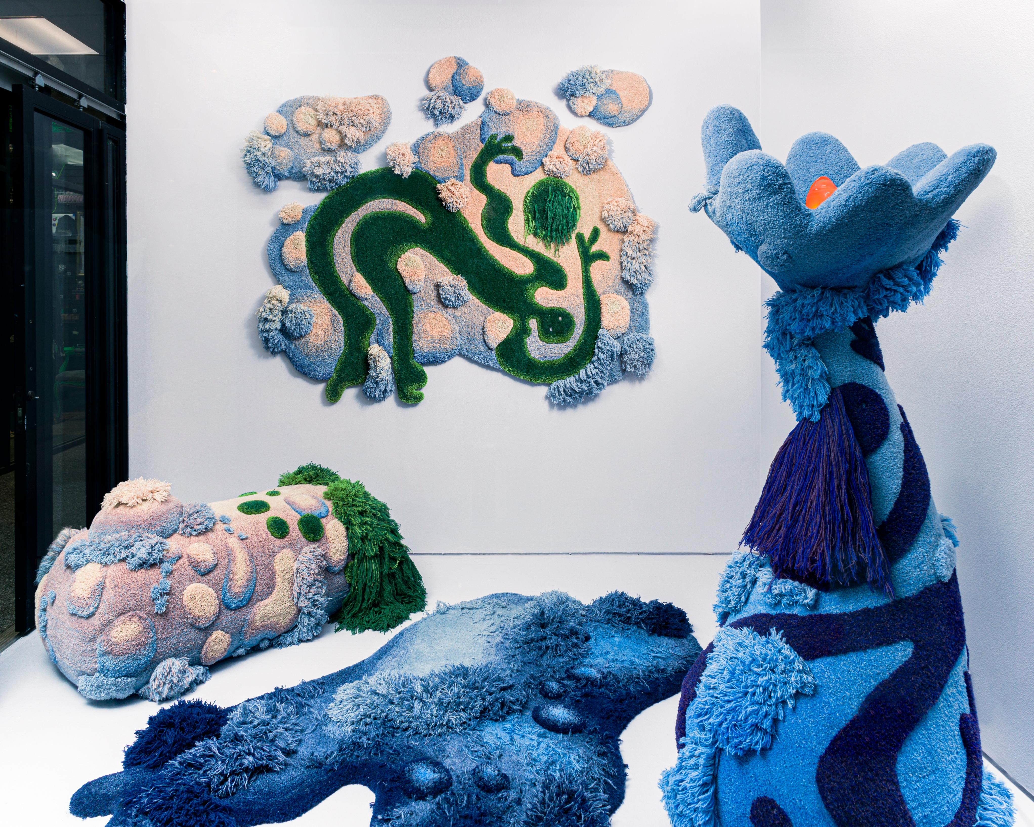 Figurative 3D Wool Tapestry by Alfhild Külper For Sale 1