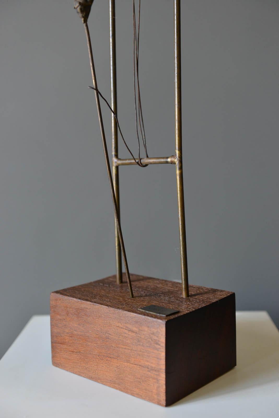 Figurative Bronze Sculpture by California Artist Ken Vares, 1968 In Good Condition For Sale In Costa Mesa, CA