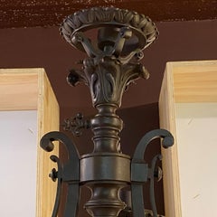 Life Size Orientalist Figurative Bronze Torchiere