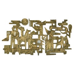 Figurative Bronze Wall Relief for in or Outdoors