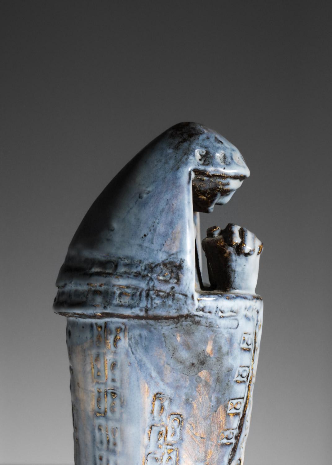figurative ceramic of the Virgin unidentified artist For Sale 2