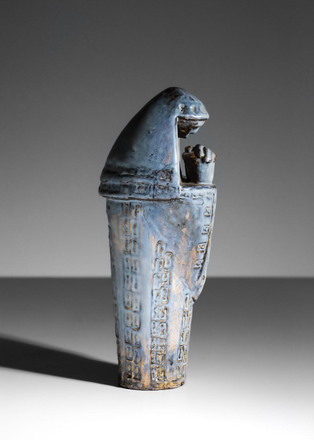figurative ceramic of the Virgin unidentified artist For Sale 3