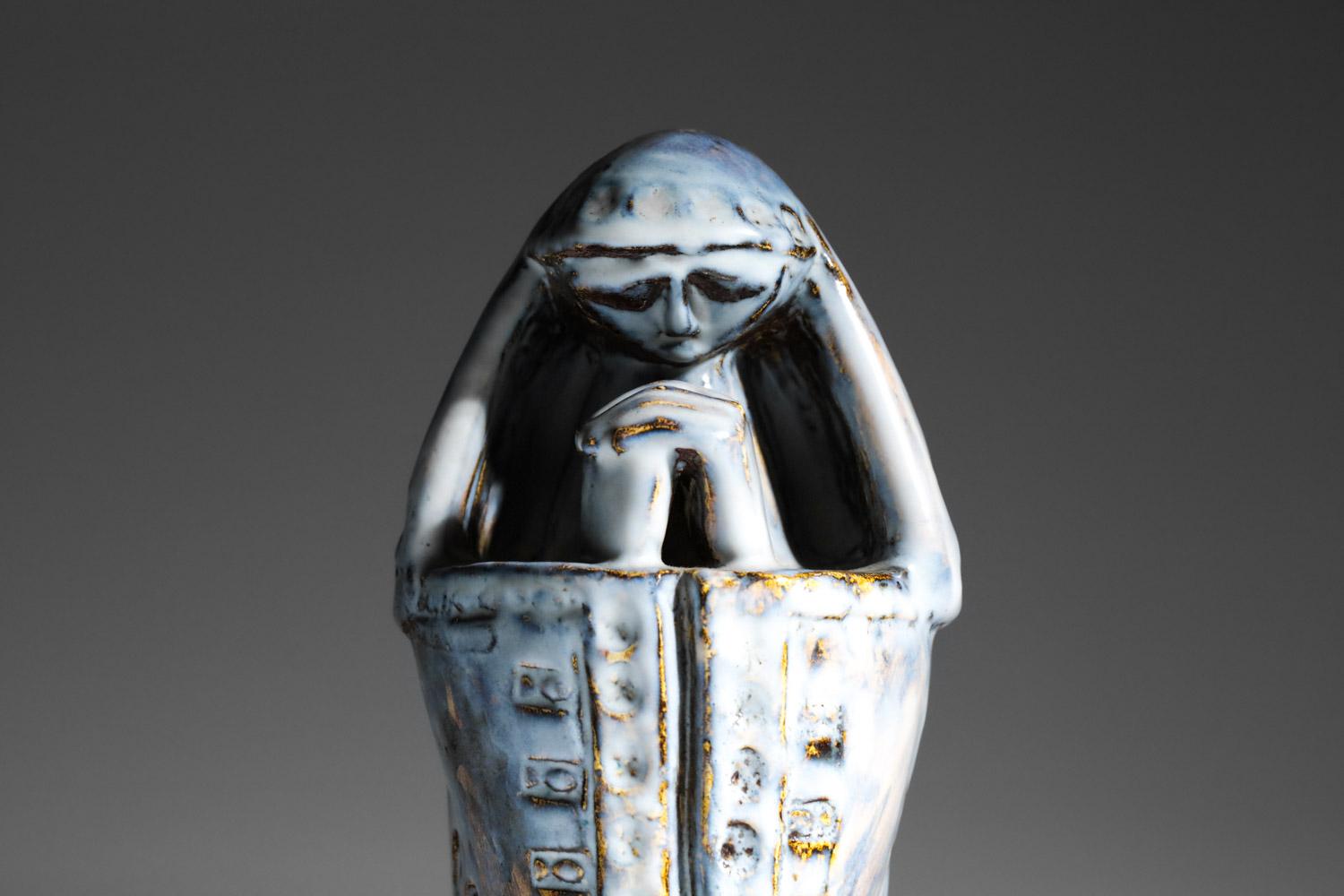 Ceramic figurative ceramic of the Virgin unidentified artist For Sale