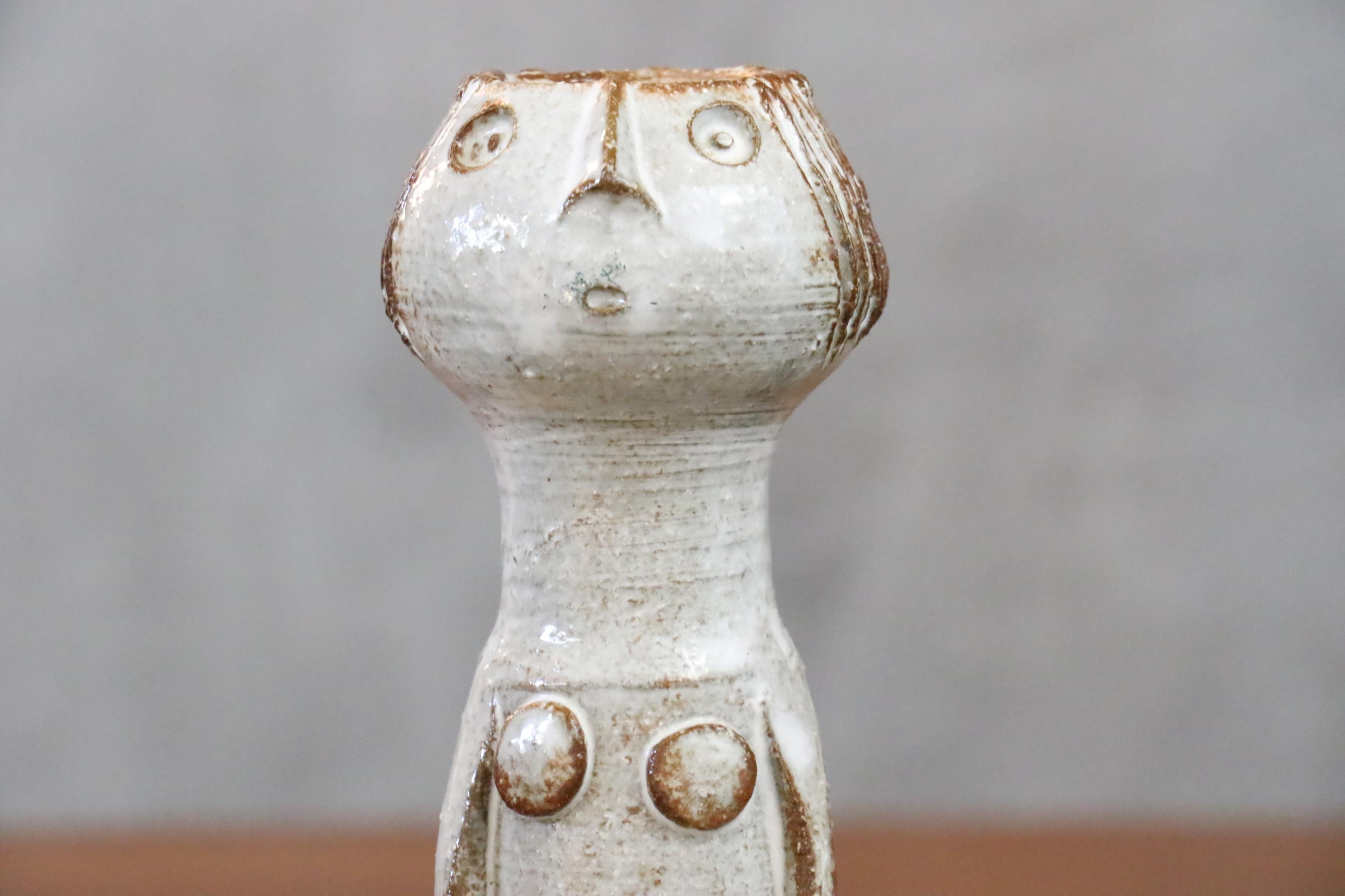 Figurative Ceramic Vase by Dominique Pouchain, French Pottery, era Champy 5