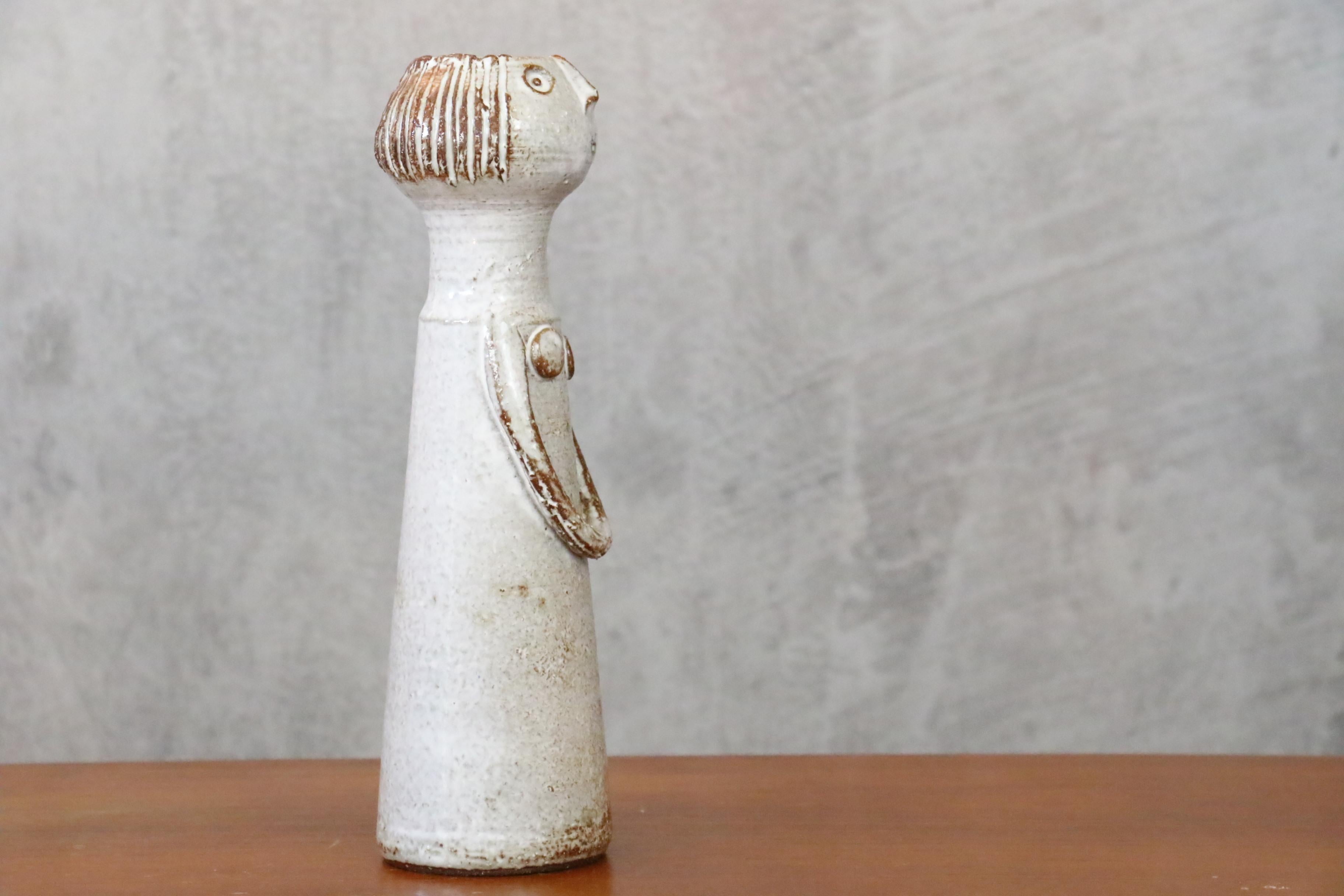 Figurative Ceramic Vase by Dominique Pouchain, French Pottery, era Champy 8