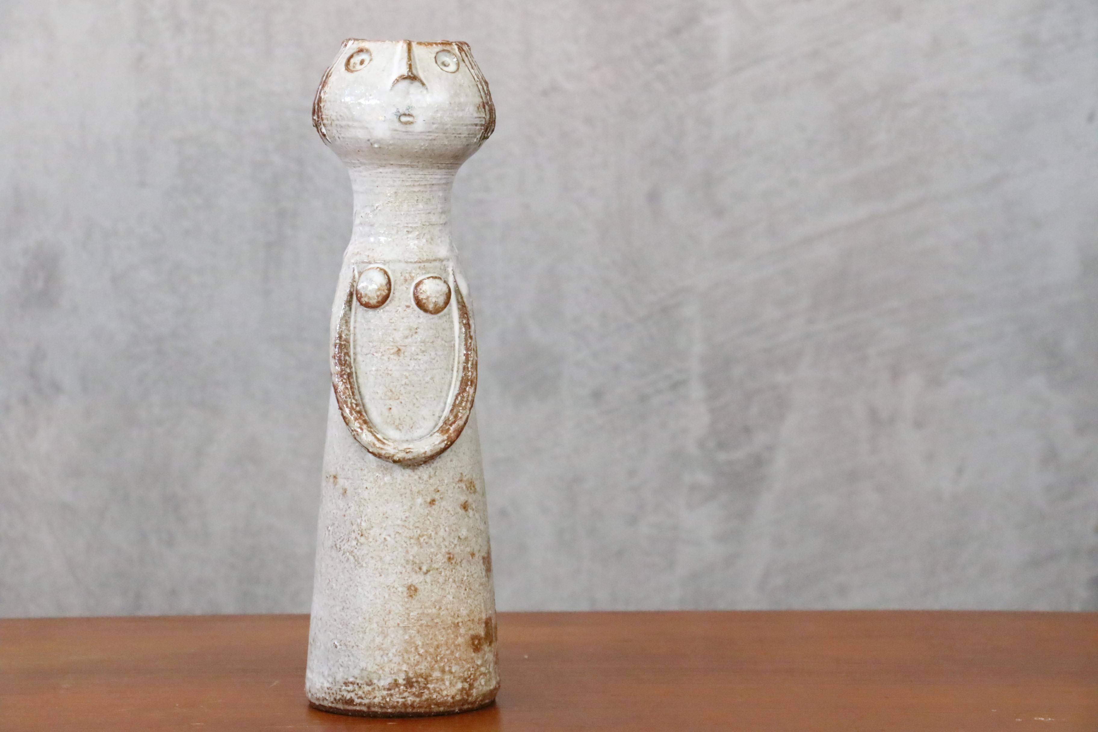 Figurative Ceramic Vase by Dominique Pouchain, French Pottery, era Champy 9