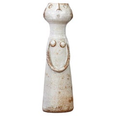 Vase en céramique figurative de Dominique Pouchain, poterie française, époque Champy