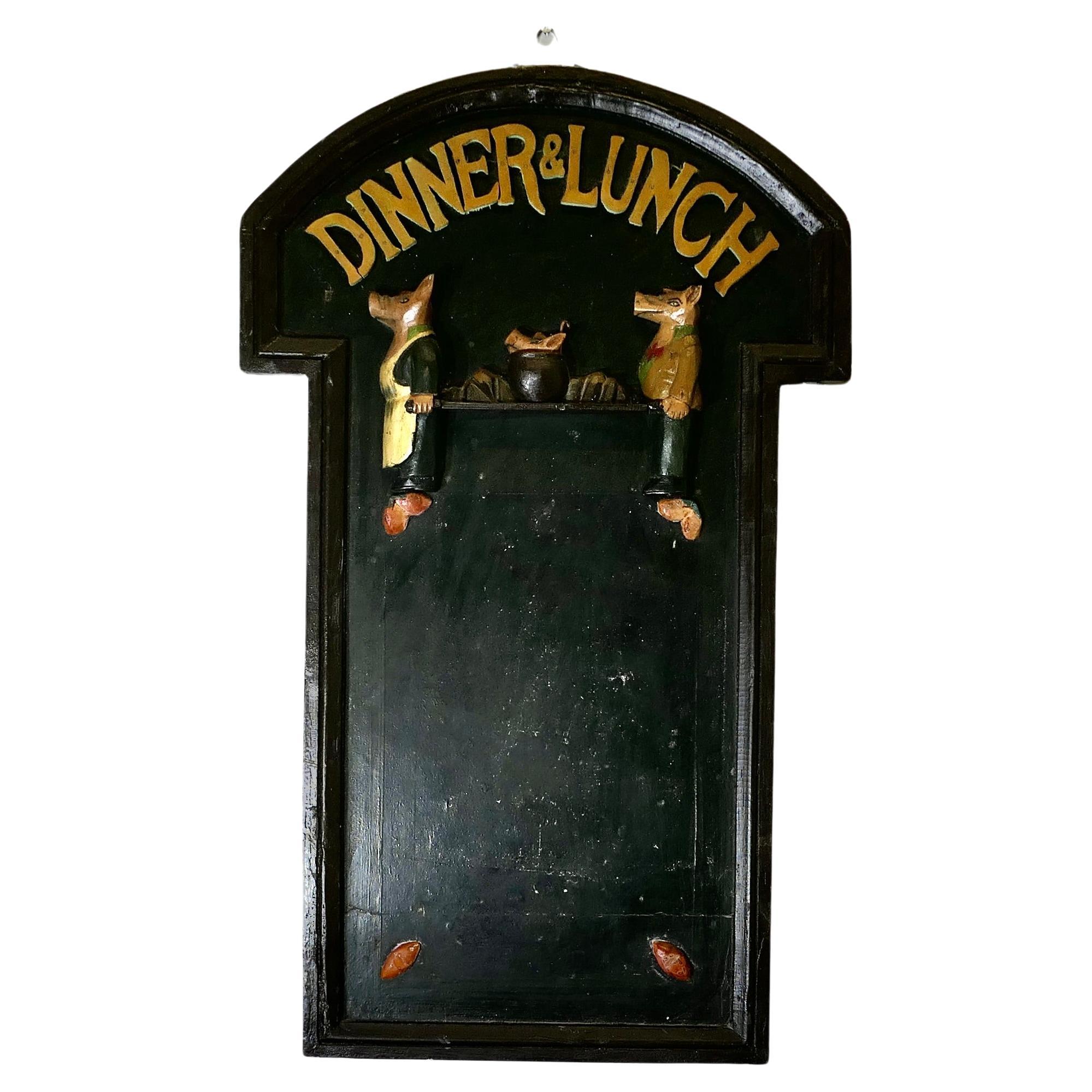 Figurative Charcuterie Dinner and Lunch Menu Board    A very decorative piece