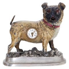 Figurative Clock of a Pug Dog, Germany Late 19th Century