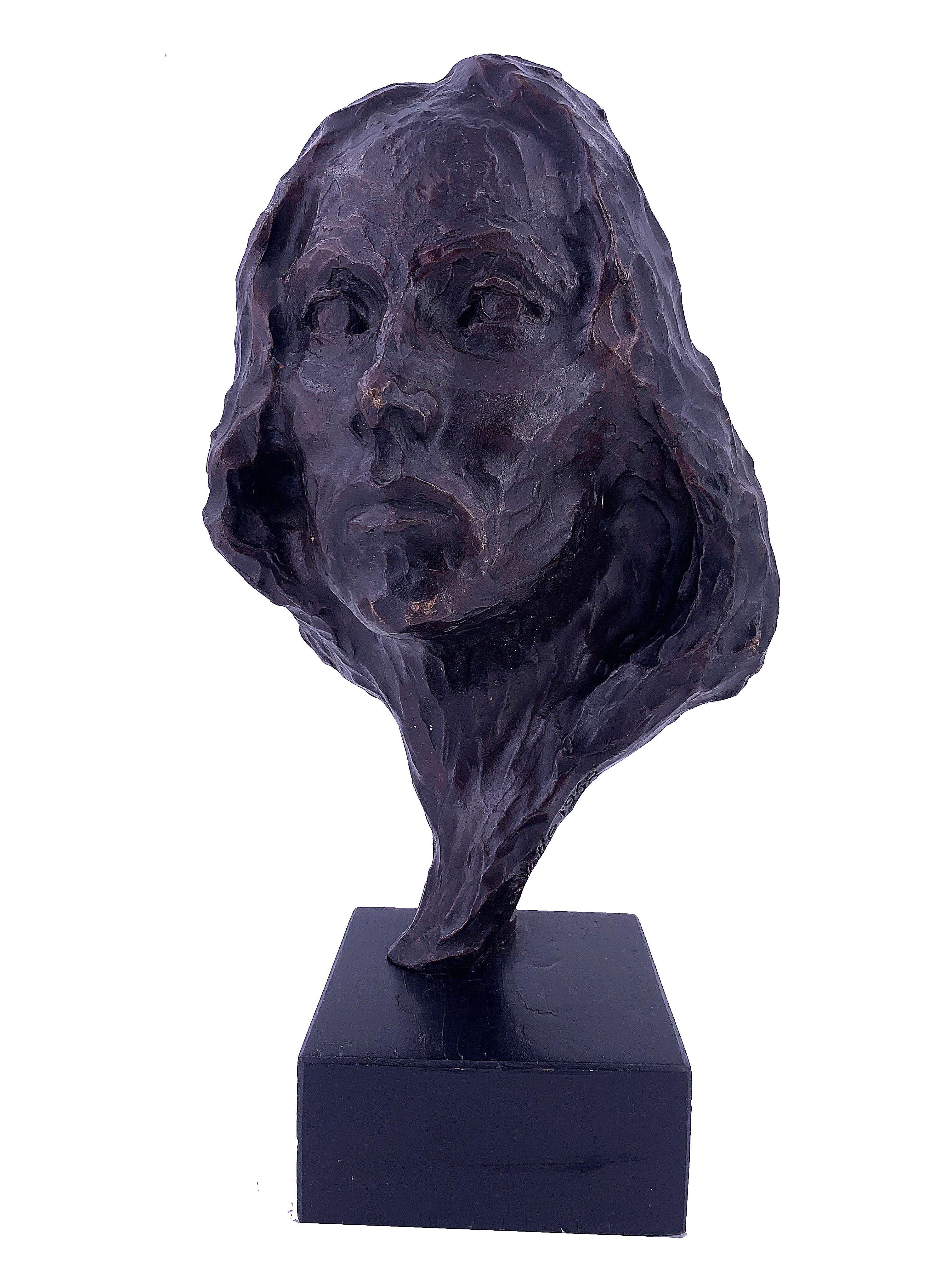 Figurative weibliche Bronzeskulptur im Angebot 1