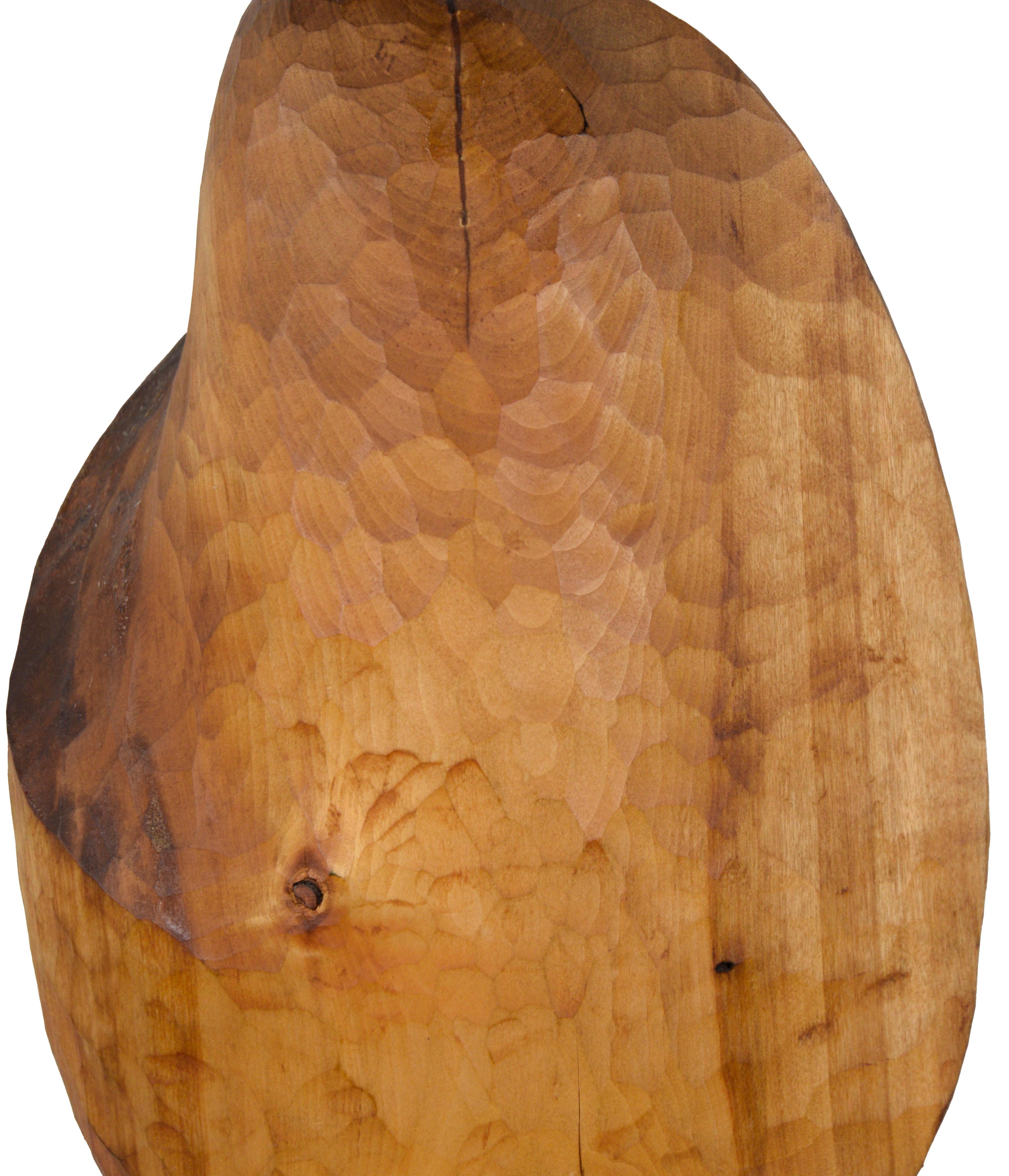 Escultura figurativa de madera tallada a mano -  Juneau, Alaska 1984 Estadounidense en venta