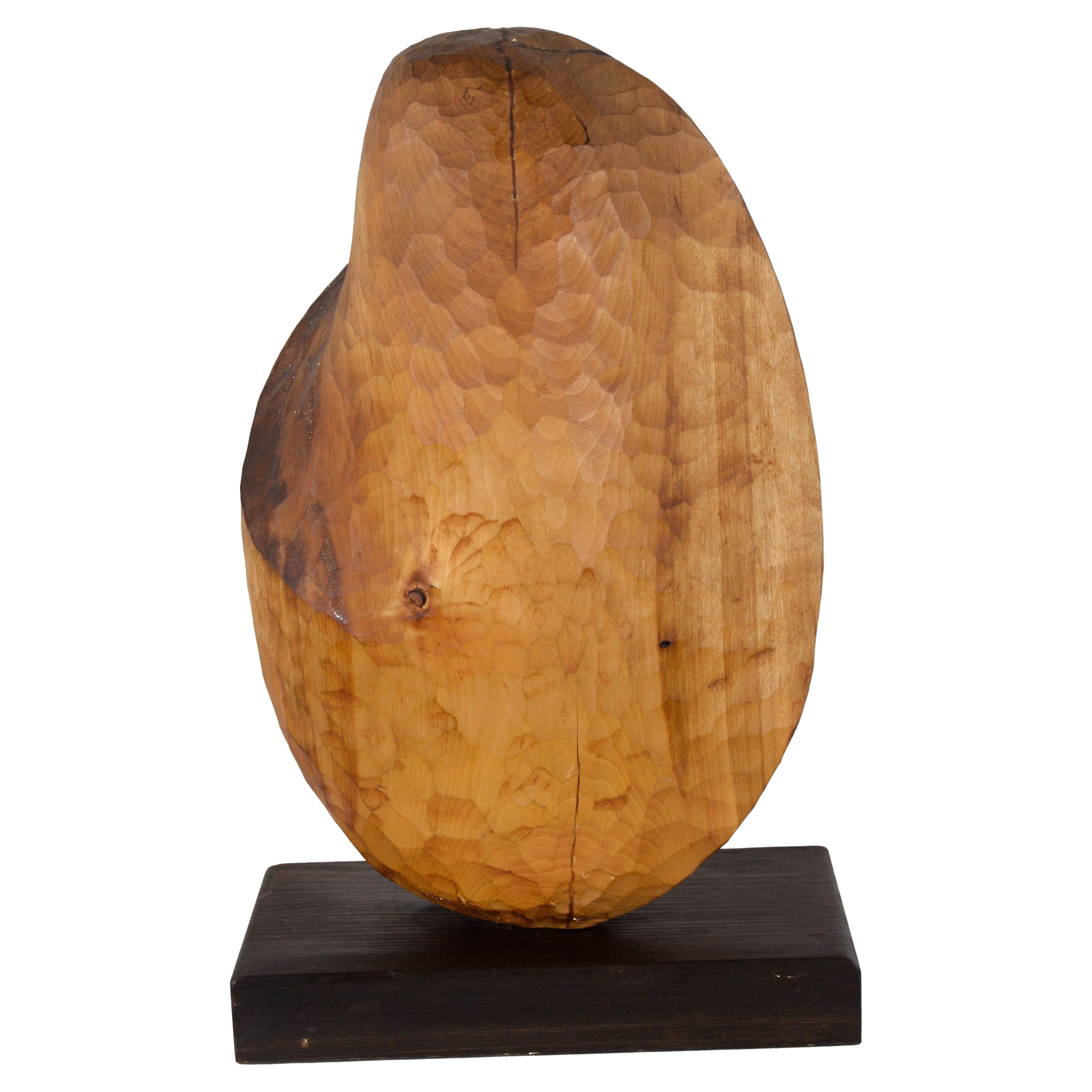 Figurative Hand Carved Wood Sculpture -  Juneau, Alaska 1984