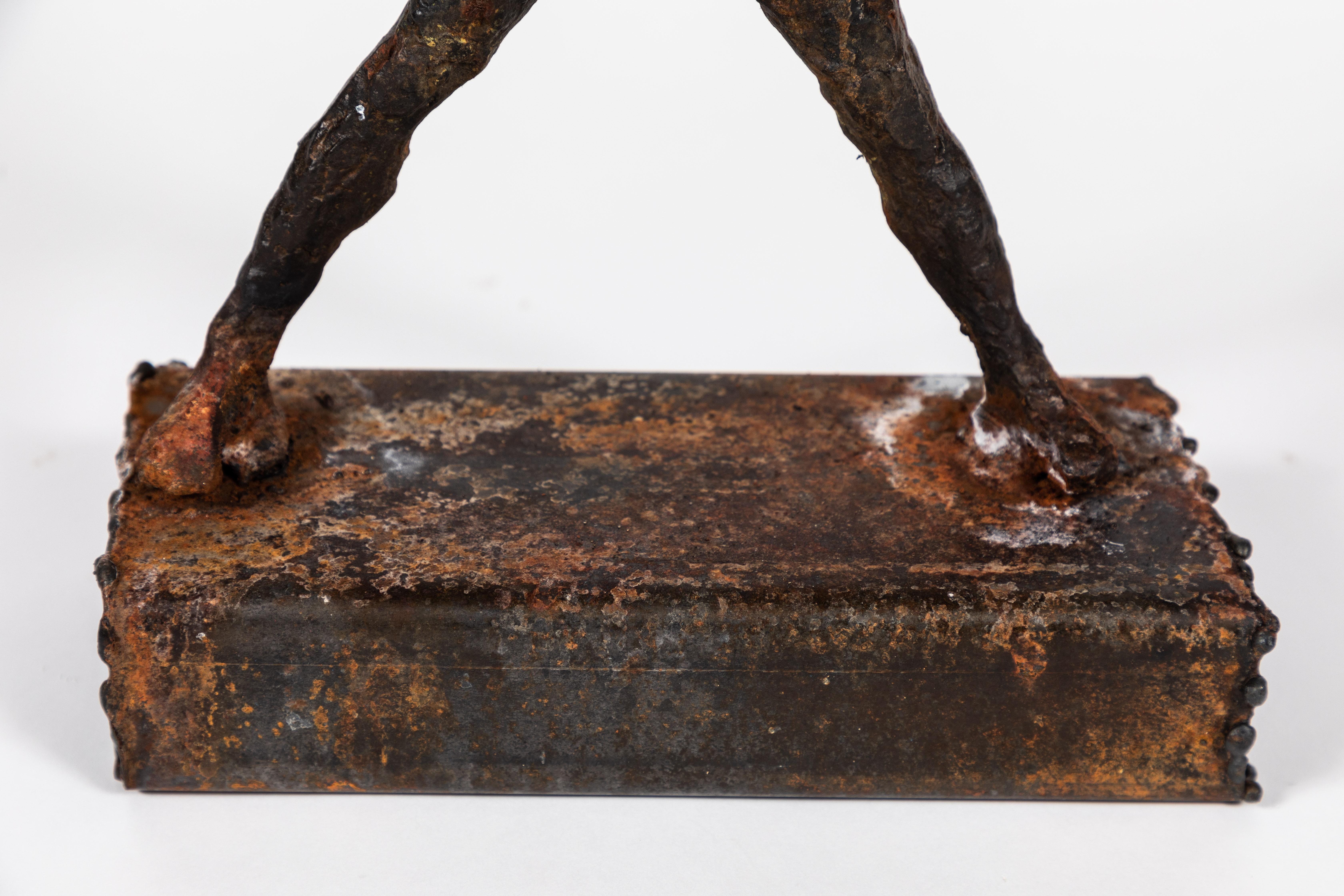 Figurative Metal Sculpture Reminiscent of Basquiat For Sale 2