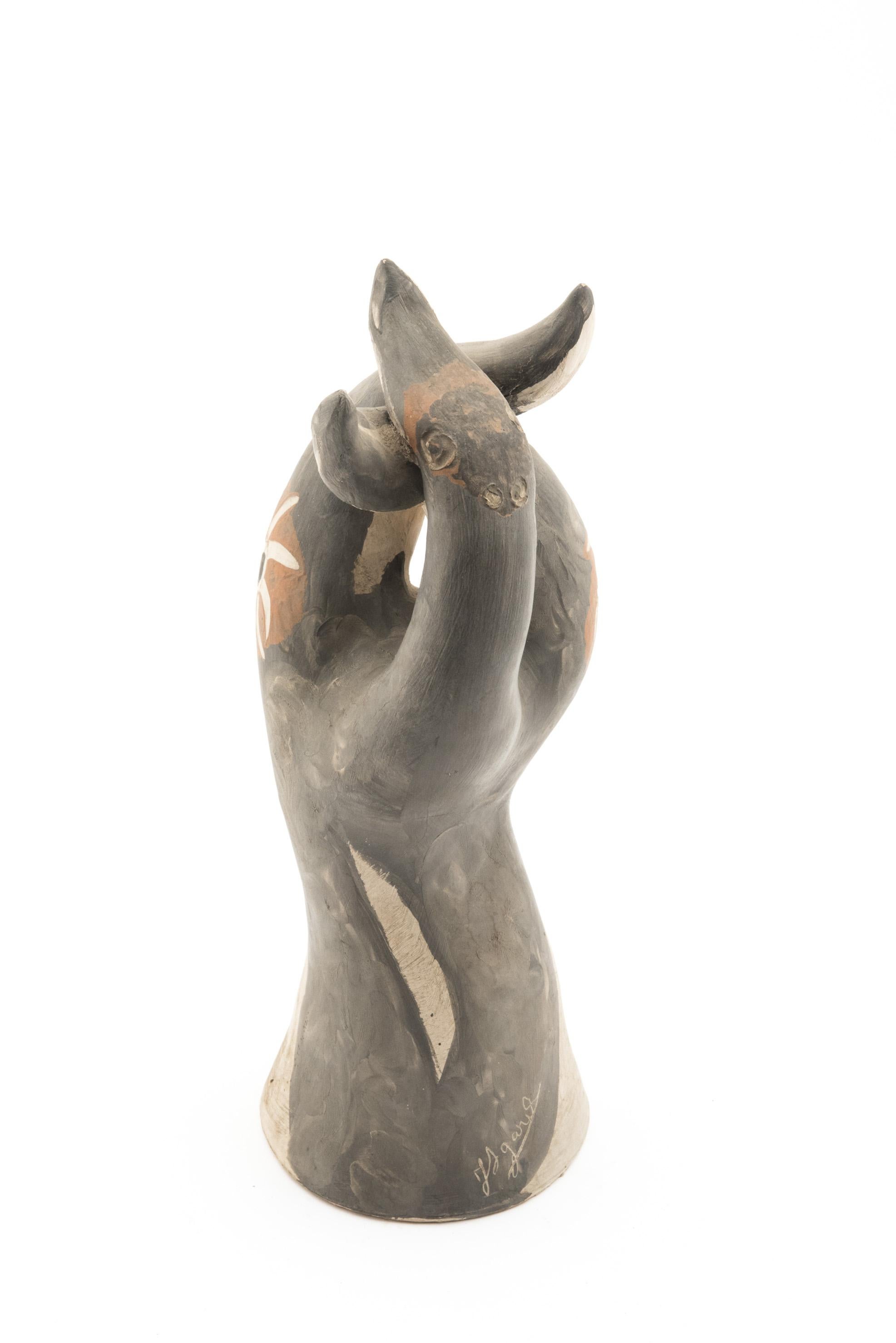 Figurative sculpture by Jules Agard, Vallauris, 1950s 4