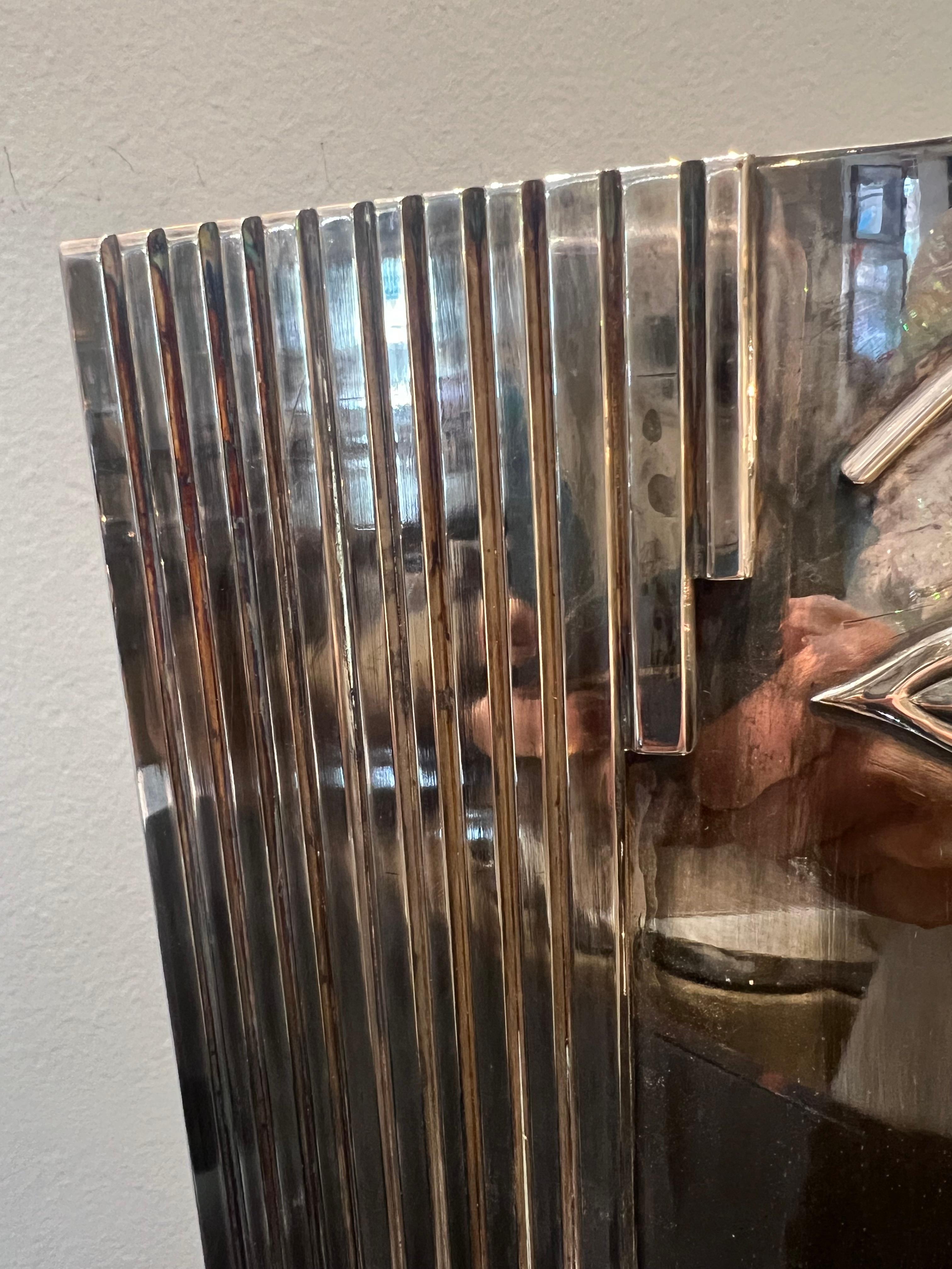Silvered Figurative sculpture done by Werkstatte Hagenauer Wien For Sale