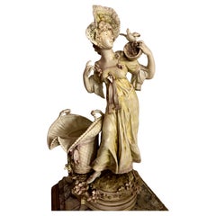 Figurative sculpture in austrian porcelain